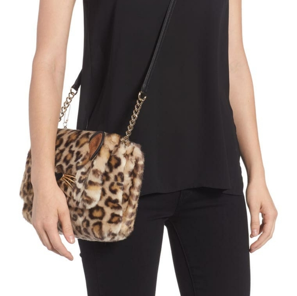 NWT Kate Spade Leopard Run Wild Crossbody Muff - Picture 7 of 9